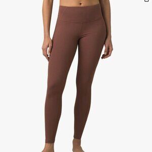 prAna Womens Electa Leggings Flannel brown with pockets Sz S